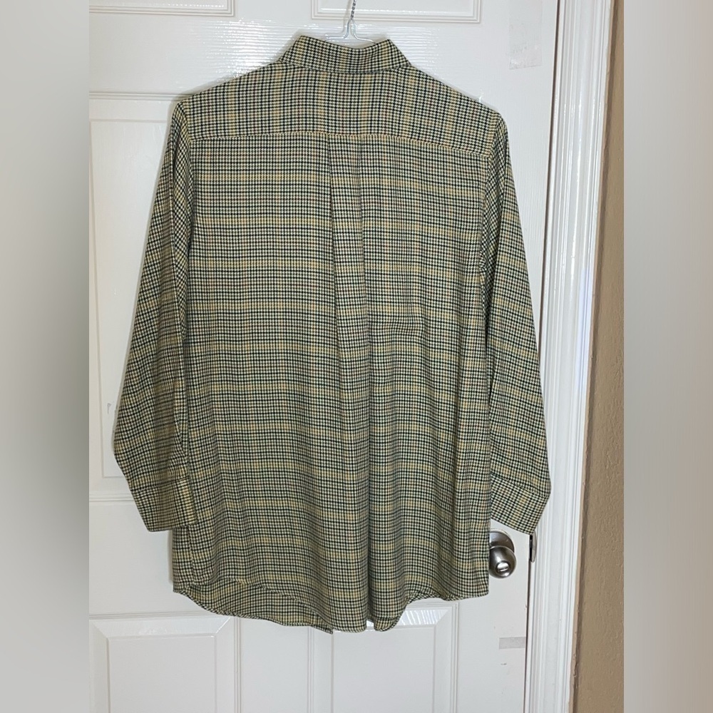 Charles F. Orvis Signature Collection Cotton, Wool Blend Herringbone Plaid Large - Picture 11 of 12